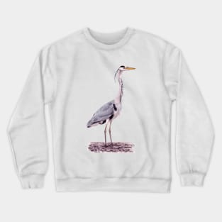 Grey Heron Crewneck Sweatshirt